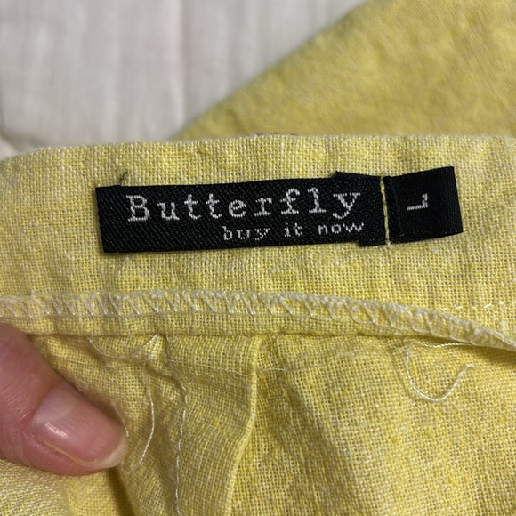 Vintage Yellow Miniskirt, Large - Picture 6 of 6